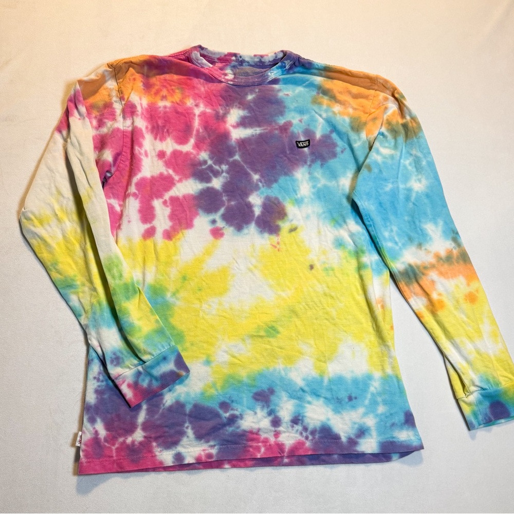 Vans Off The Wall Long Sleeve Tie Dye Shirt Mens Medium
